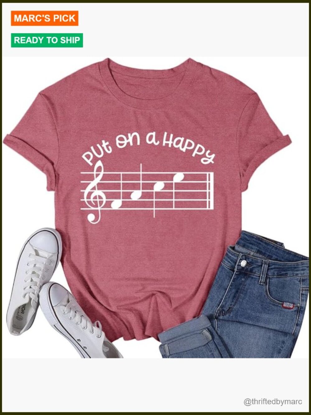 Women's Music Teacher T-Shirt Relaxed Fit Short Sleeve Casual Tee